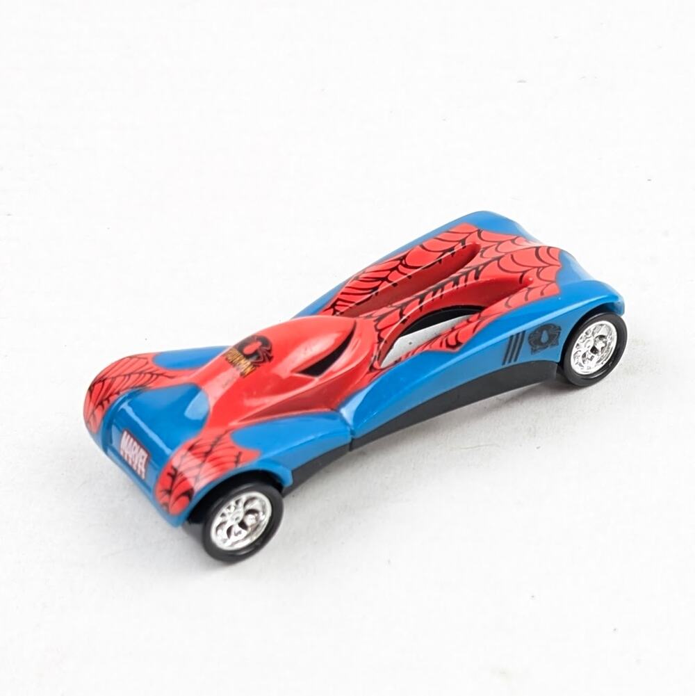 2004 Maisto Marvel Spider-Man Blue Red Die-Cast Toy Car Loose